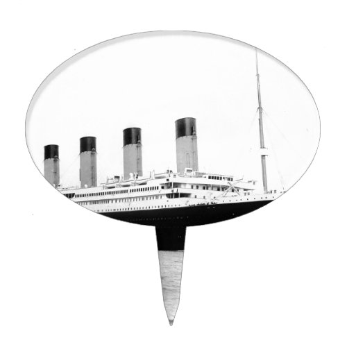 Original vintage photo of Titanic Cake Topper
