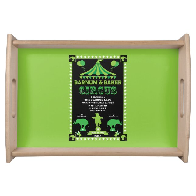 Original Vintages Inspired Circus    Serving Tray (Front)