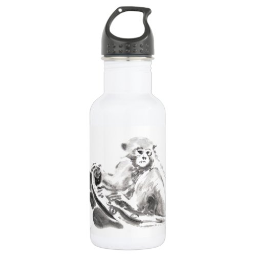 Original Wash Painting Monkey Year Zodiac Water B Stainless Steel Water Bottle