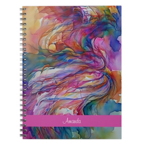 Original watercolor background  notebook