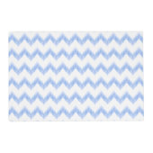original watercolor blue chevron zigzag placemat (Back)