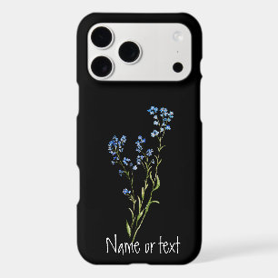Original Watercolor Botanical Forget-me-not Flower iPhone 17 Pro Max Case