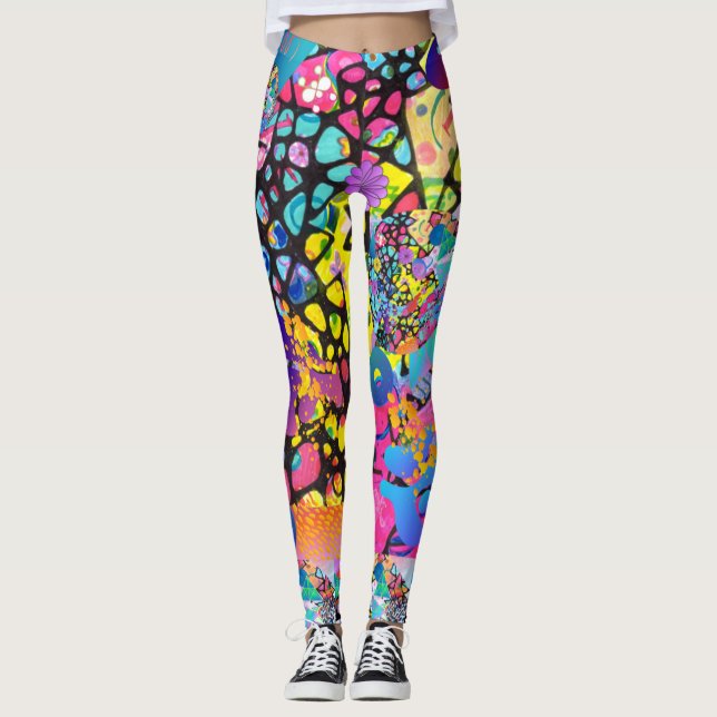 Original Watercolor Delight Leggings (Front)