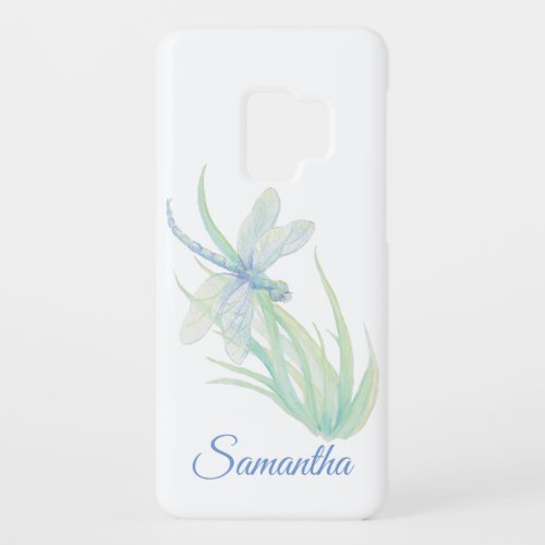 Original Watercolor Dragonfly in Blue and Green Case_Mate Samsung Galaxy S9 Case