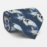 Original Watercolor Great Blue Heron Bird Neck Tie at Zazzle