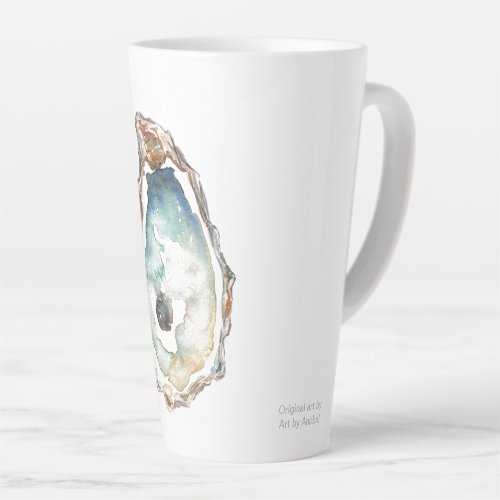 Original Watercolor Oyster Painting on Mug