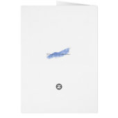 Original watercolor red and yellow tulip card (Back)