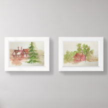 Original watercolor sketches