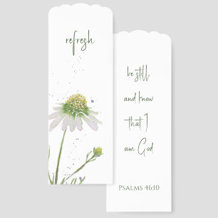 Original Watercolor Wildflower Custom Bible Verse Bookmarks