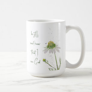 Original Watercolor Wildflower Custom Bible Verse Coffee Mug