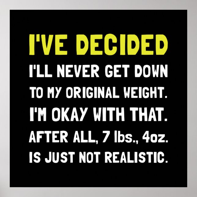 Original Weight Poster (Front)