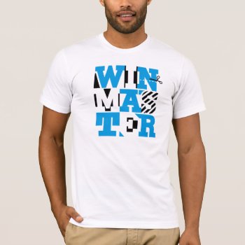 Original Winmaster Typography T-shirt by WinMaster at Zazzle