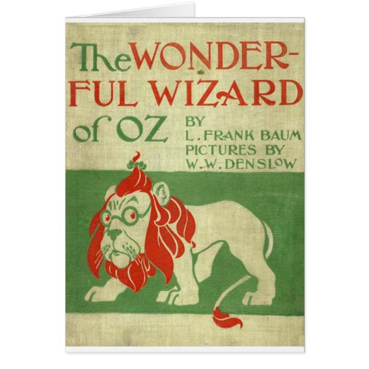 Original wizard of Oz Cover Cards (Front)
