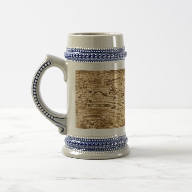 Original Wood Grain  Beer Stein (Left)