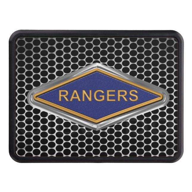 Original WWII Ranger Regiment  Custom Steel Hitch Cover (Front)
