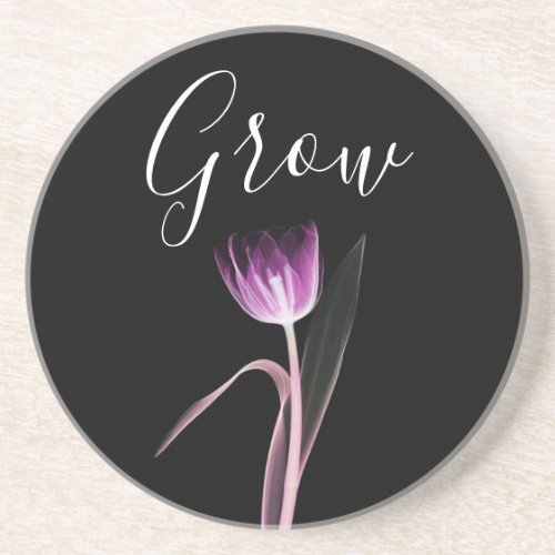 Original X_Ray Style Flower Art Coaster