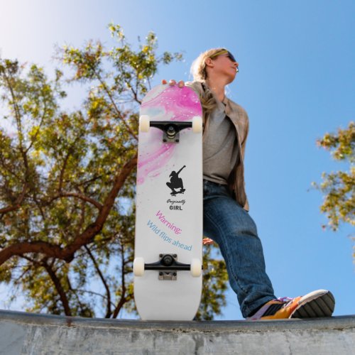 Originally Girl skateboard custom caption