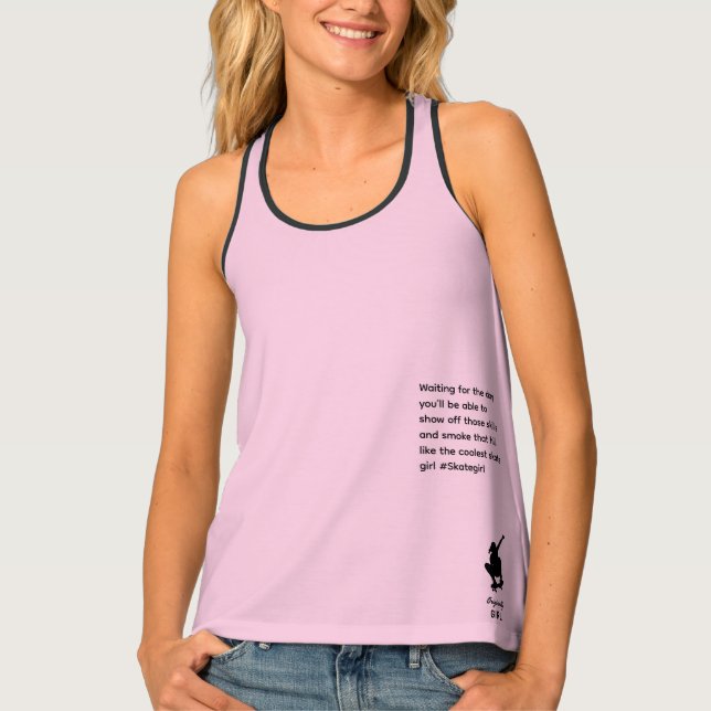 "Originally Girl"  (skateboarding) T-Shirt (Front)