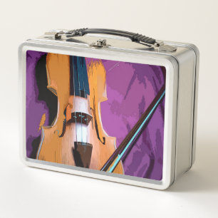 Orignal vintage metal lunch box - Viola