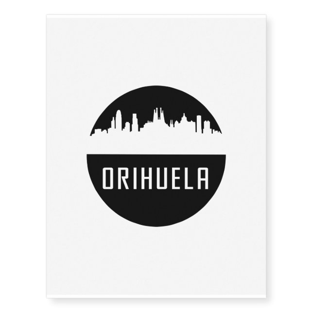 Orihuela | cities of Spain Temporary Tattoos (Front)