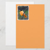 Oriole Painting - Original Bird Art (Front/Back)