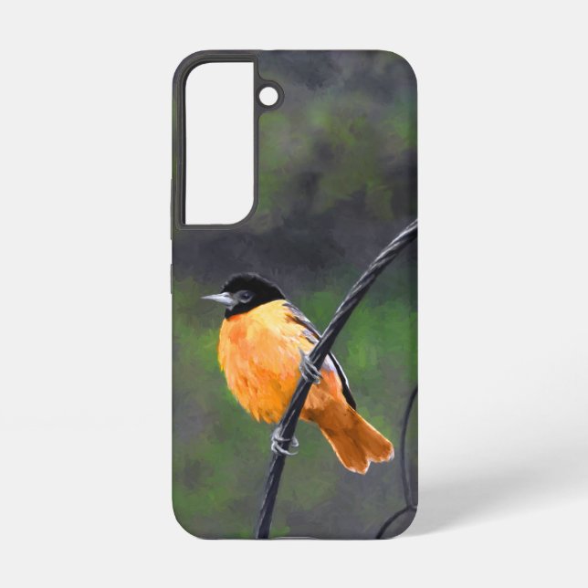 Oriole Painting - Original Bird Art Samsung Galaxy Case (Back)