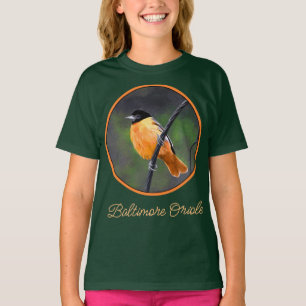 Oriole Painting - Original Bird Art T-Shirt