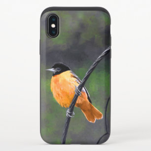 Oriole Painting - Original Bird Art iPhone X Slider Case