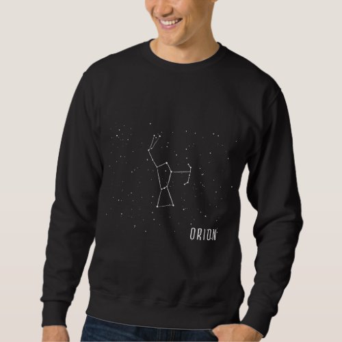 Orion Constellation Astronomy Graphic Design Sweatshirt