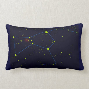 Orion constellation lumbar pillow