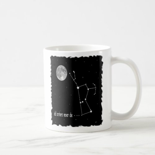 Orion Constellation with full moon Coffee Mug