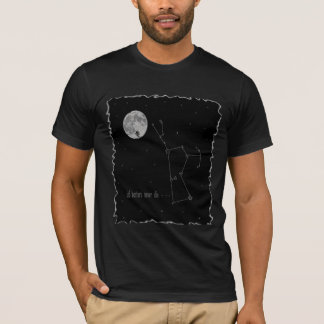 Orion constellation with full moon T-Shirt