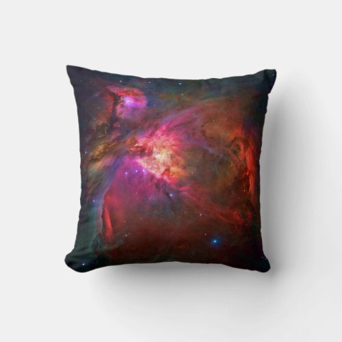 Orion Nebula and Trapezium Stars Throw Pillow