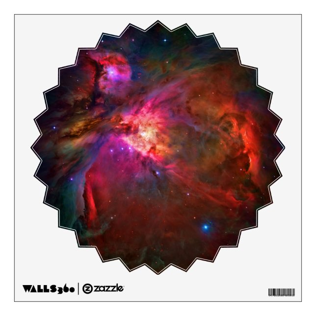 Orion Nebula and Trapezium Stars Wall Sticker (Front)