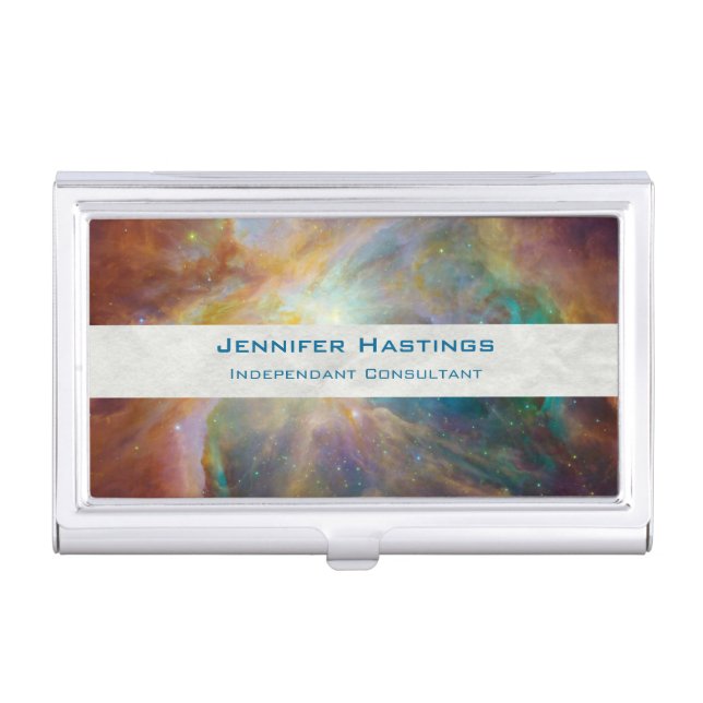 Orion Nebula Astronomy Photo Business Card Holder (Front)