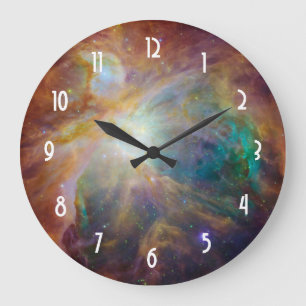 Orion Nebula Astronomy Photo Large Clock