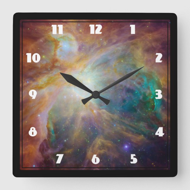 Orion Nebula Astronomy Photo Square Wall Clock (Front)