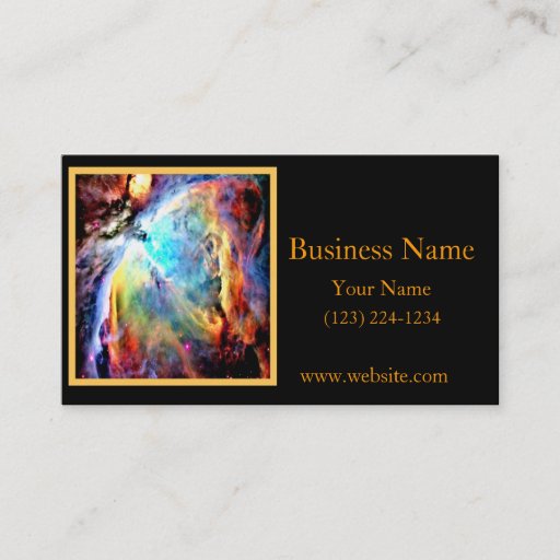 Customizable Orion Nebula Business Card Template