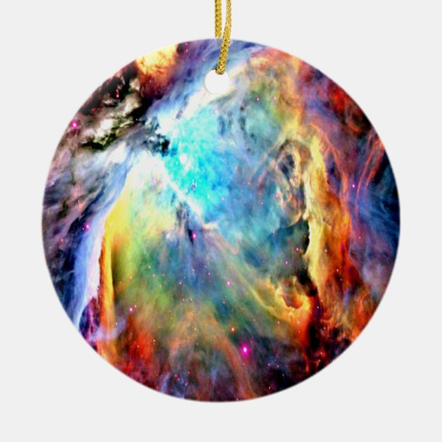 Orion Nebula Ceramic Ornament (Front)