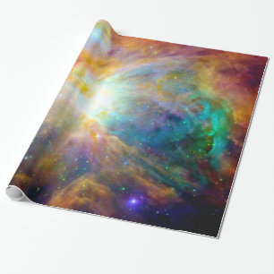 Orion Nebula Colorful Galaxy Wrapping Paper