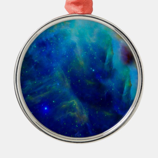 Orion Nebula cosmic galaxy space universe Metal Ornament (Front)