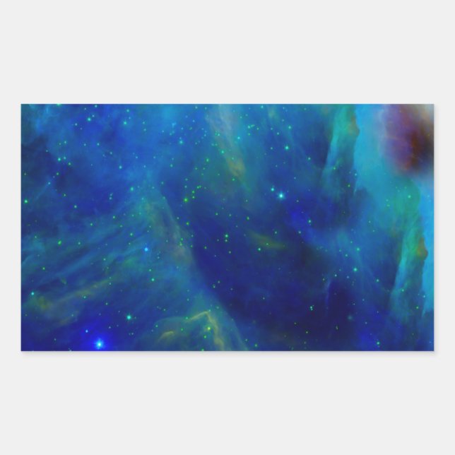 Orion Nebula cosmic galaxy space universe Rectangular Sticker (Front)
