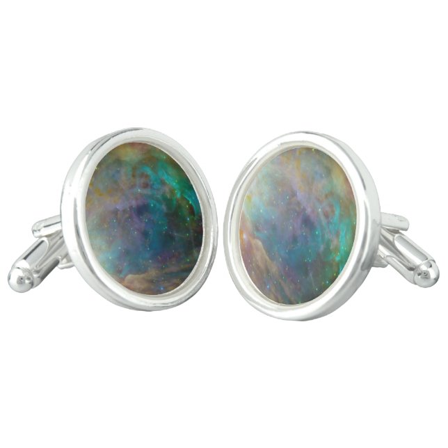 Orion Nebula Detail Cufflinks (Angled)
