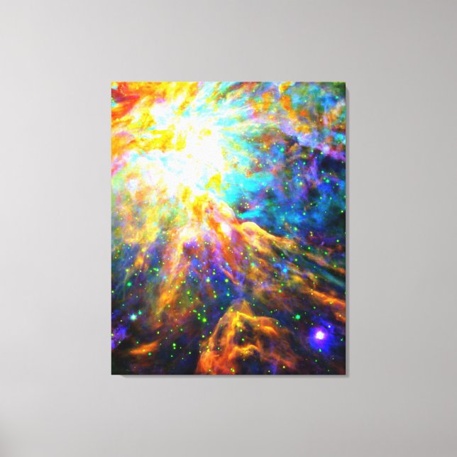 Orion nebula - emission nebula canvas print (Front)