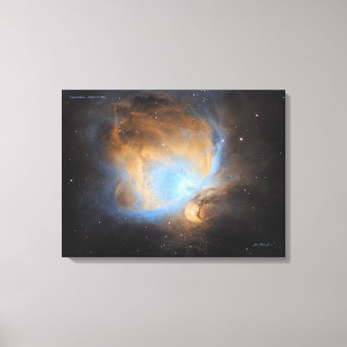 Orion Nebula _ Hubble Palette Canvas Print