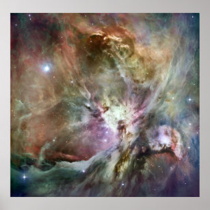 Orion Nebula Hubble Space Telescope Poster