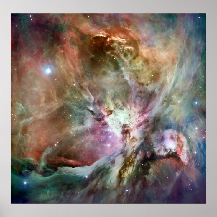 Orion Nebula Hubble Space Telescope Poster | Zazzle