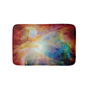 Orion Nebula Hubble Spitzer Telescope Space Photo Bathroom Mat