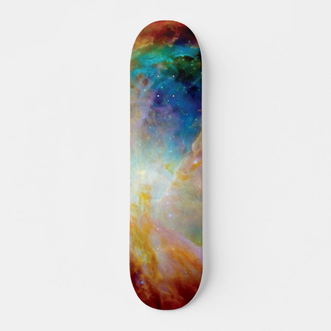 Orion Nebula Hubble Spitzer Telescope Space Photo Skateboard Deck (Front)
