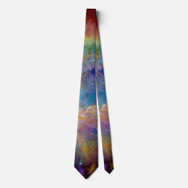 Orion Nebula Hubble Spitzer Telescope Space Photo Tie (Front)
